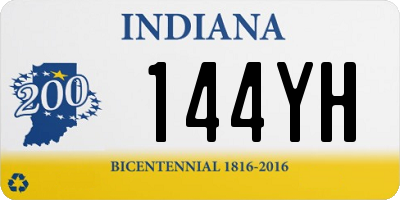 IN license plate 144YH