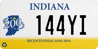 IN license plate 144YI