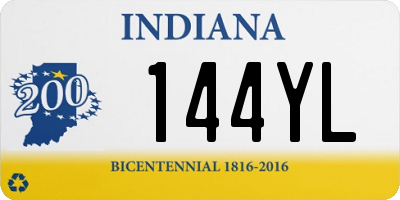 IN license plate 144YL