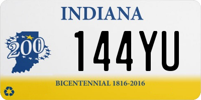 IN license plate 144YU