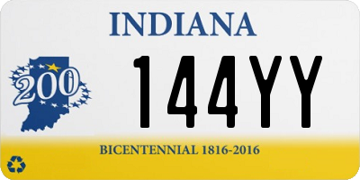 IN license plate 144YY