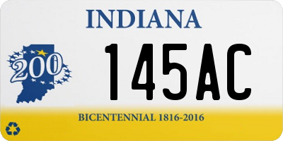 IN license plate 145AC