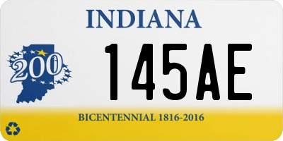 IN license plate 145AE