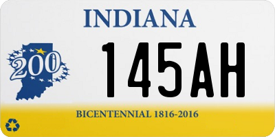 IN license plate 145AH