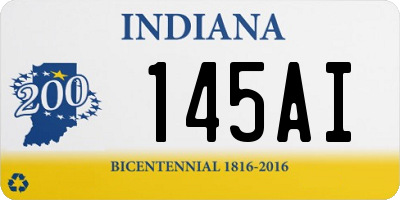 IN license plate 145AI