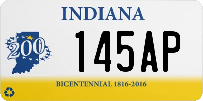 IN license plate 145AP