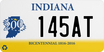 IN license plate 145AT