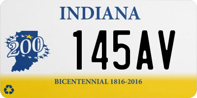 IN license plate 145AV