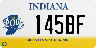 IN license plate 145BF