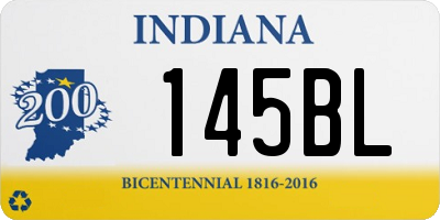 IN license plate 145BL