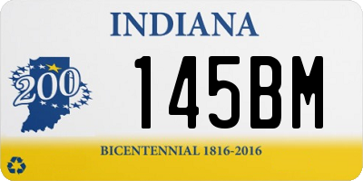 IN license plate 145BM