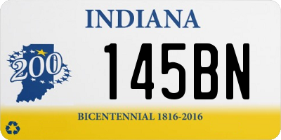 IN license plate 145BN