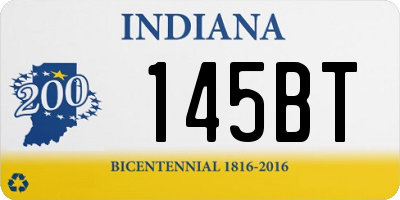 IN license plate 145BT