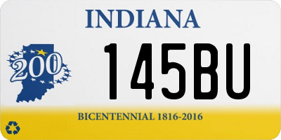 IN license plate 145BU
