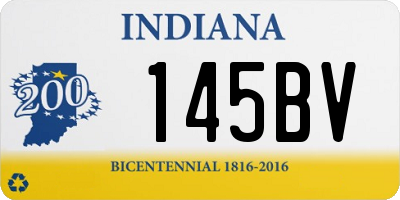 IN license plate 145BV