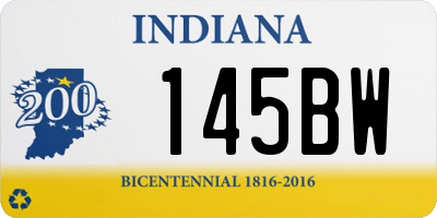 IN license plate 145BW