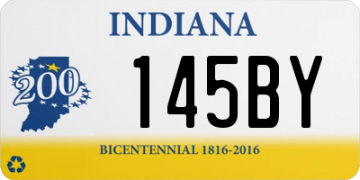 IN license plate 145BY
