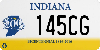 IN license plate 145CG