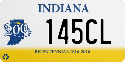 IN license plate 145CL