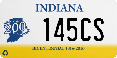 IN license plate 145CS