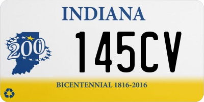 IN license plate 145CV