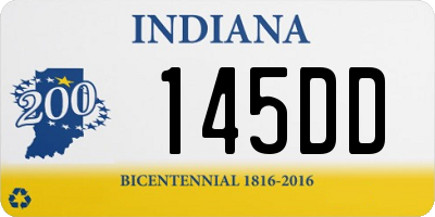 IN license plate 145DD