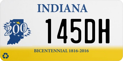 IN license plate 145DH