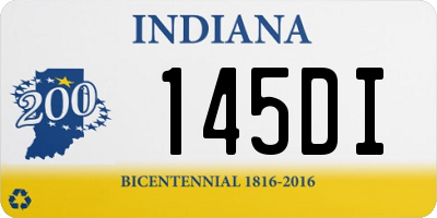 IN license plate 145DI