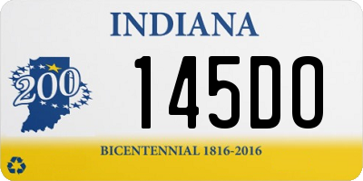 IN license plate 145DO