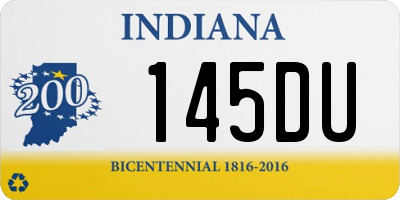 IN license plate 145DU