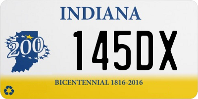 IN license plate 145DX