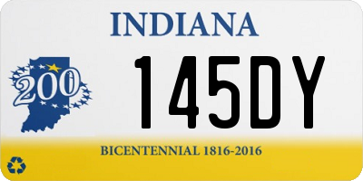 IN license plate 145DY