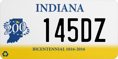 IN license plate 145DZ