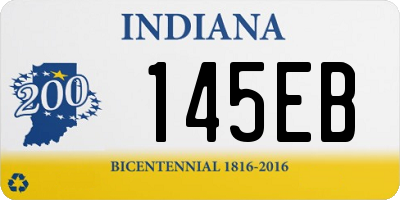 IN license plate 145EB