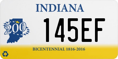 IN license plate 145EF