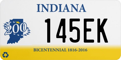 IN license plate 145EK