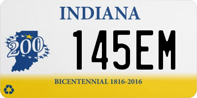 IN license plate 145EM