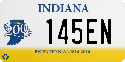 IN license plate 145EN