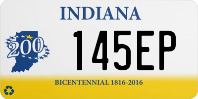 IN license plate 145EP