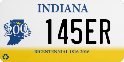 IN license plate 145ER