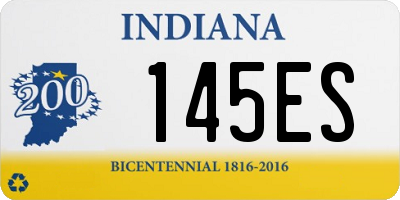 IN license plate 145ES