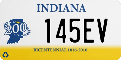 IN license plate 145EV