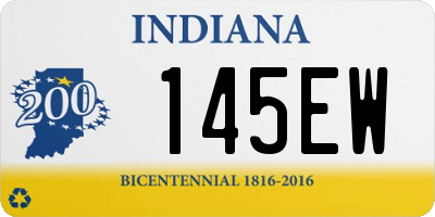 IN license plate 145EW