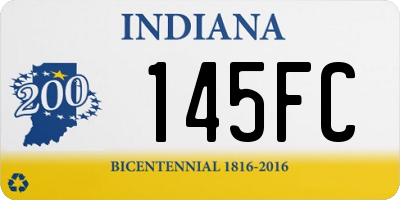 IN license plate 145FC