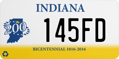 IN license plate 145FD