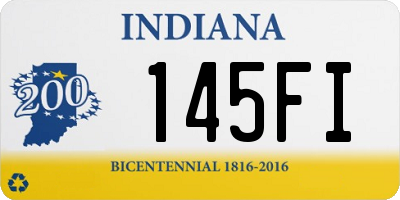 IN license plate 145FI