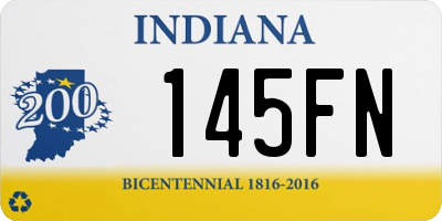 IN license plate 145FN