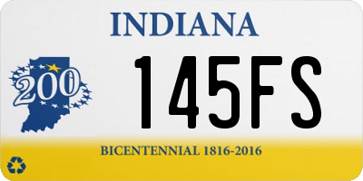 IN license plate 145FS