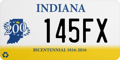 IN license plate 145FX