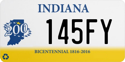 IN license plate 145FY